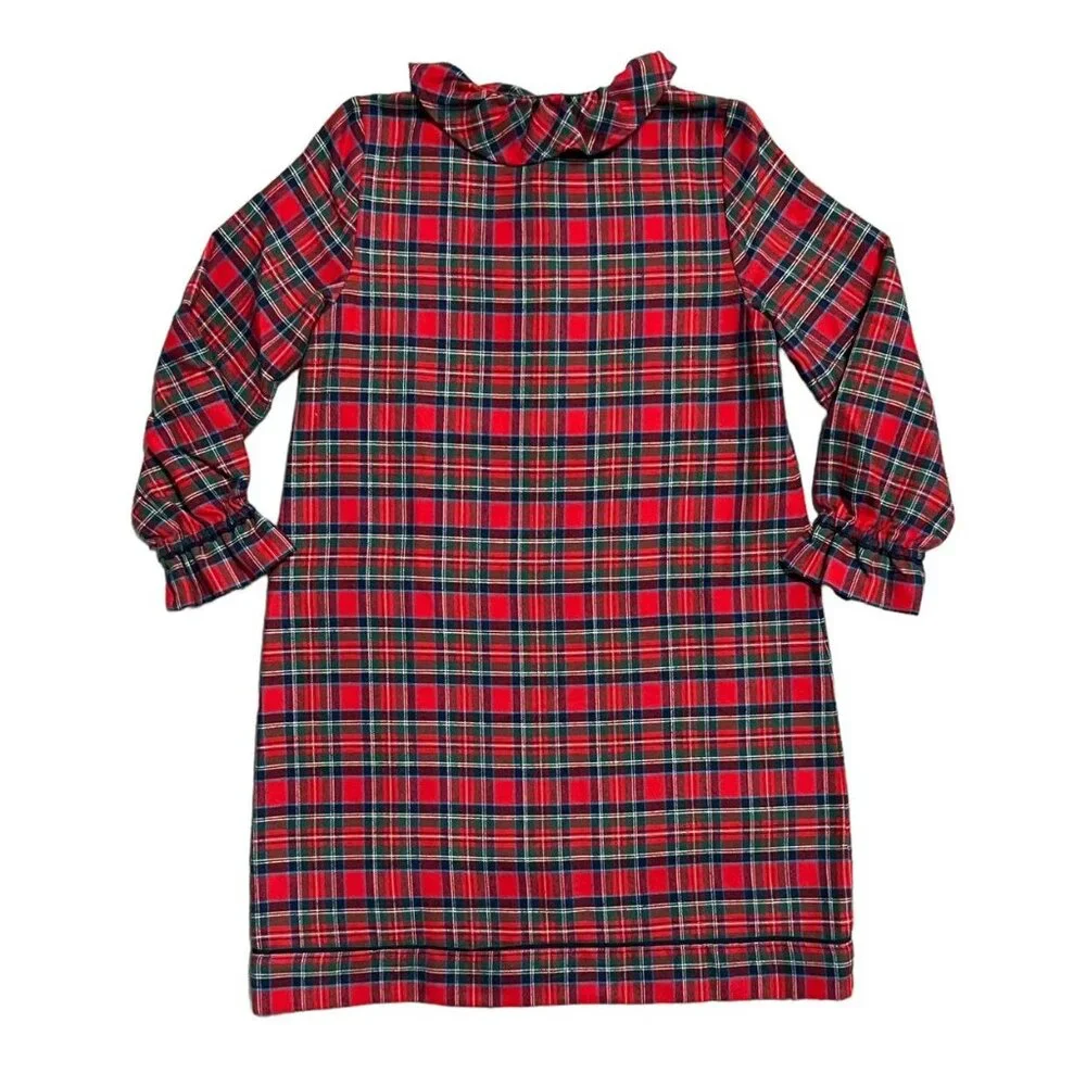 Vineyard Vines Sz M Holiday Plaid Flannel Nightgown